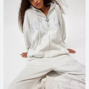 Boys Lie Candy Queen Zip Up Hoodie M/L like new